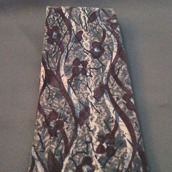 Alexander Llyod brown gray cream color silk tie NWOT - Picture 3 of 7